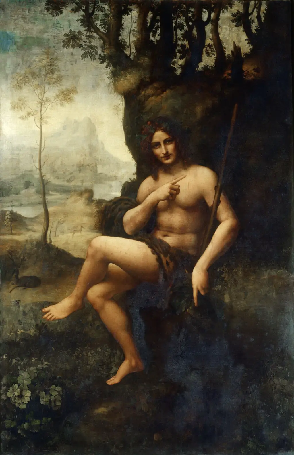 Bacchus in Detail Leonardo da Vinci